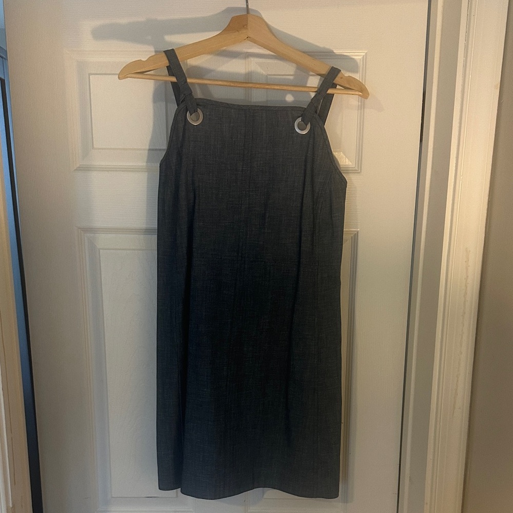 rag & bone Mini Dress with stylish back exposed zipper and metal grommets.